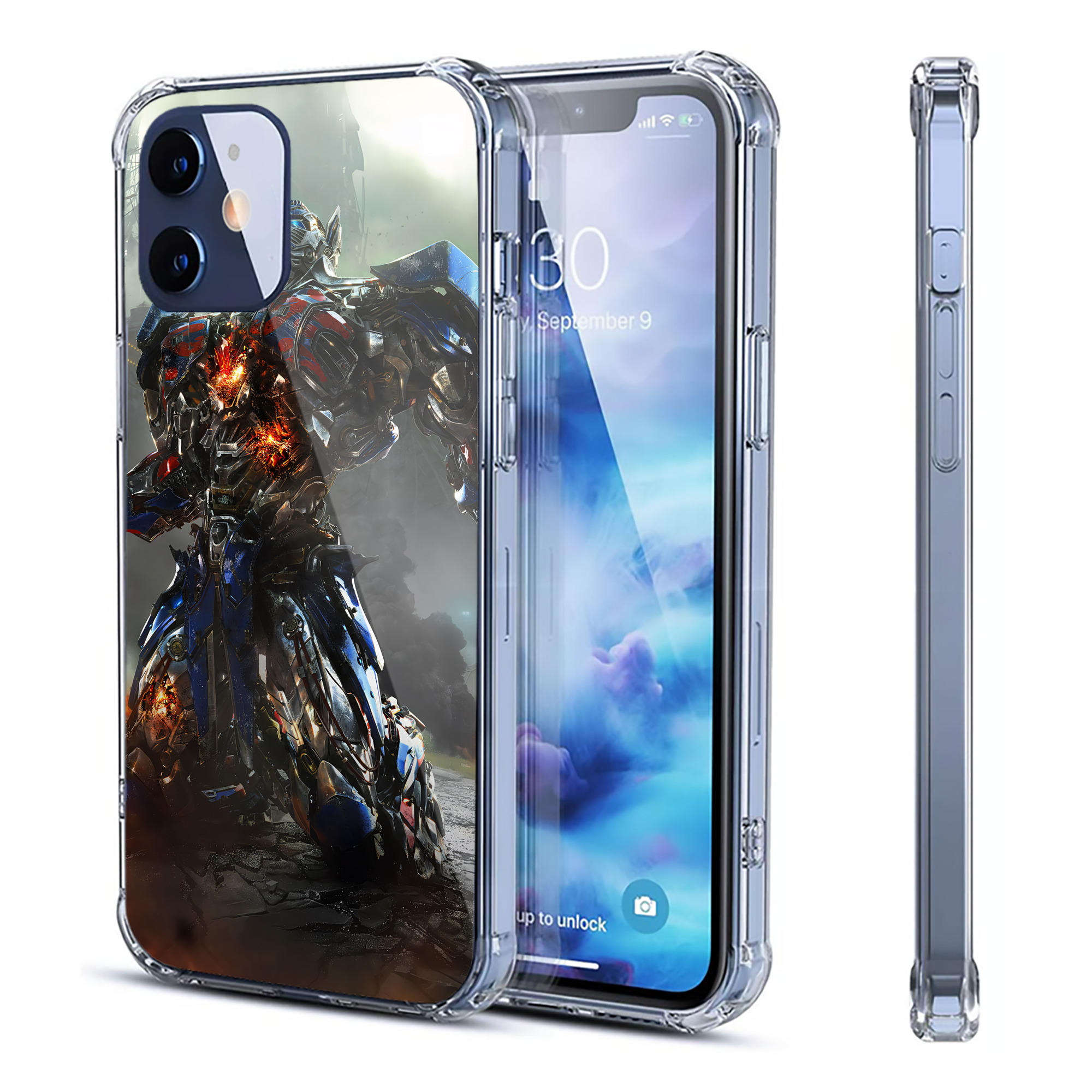 （画像用） Transformers トランスフォーマー 【iPhone 12シリーズ対応】透明スマホケース（クリアソフトケース）